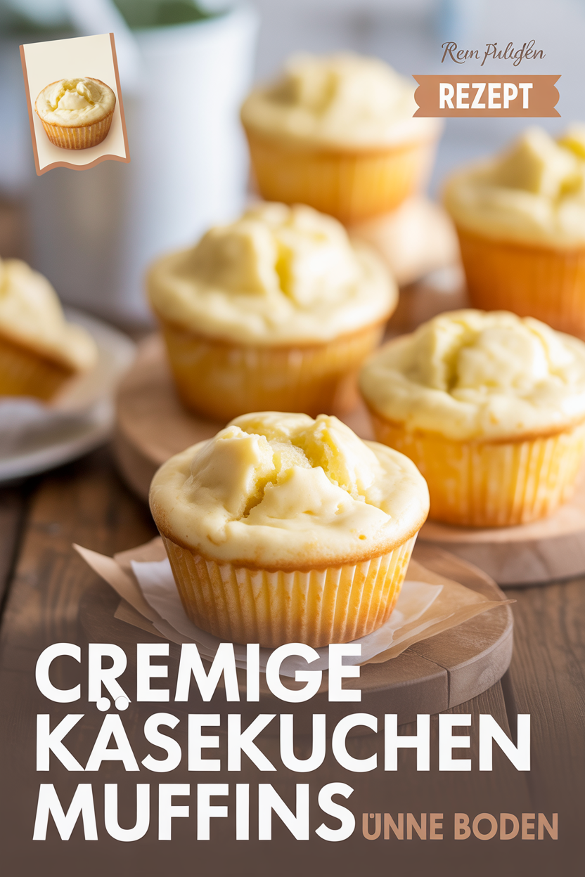 Käsekuchen Muffins ohne Boden Pinterest Pin