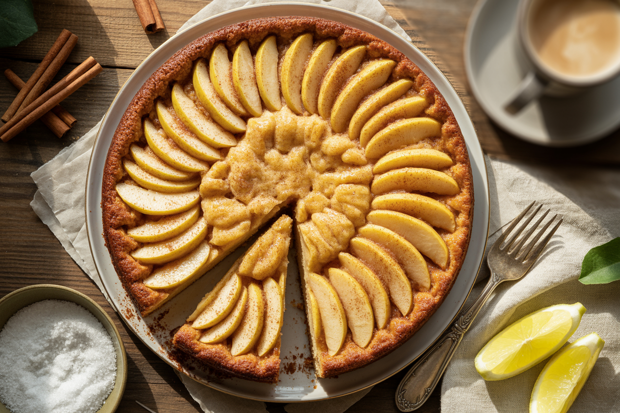 Klassischer deutscher Apfelkuchen