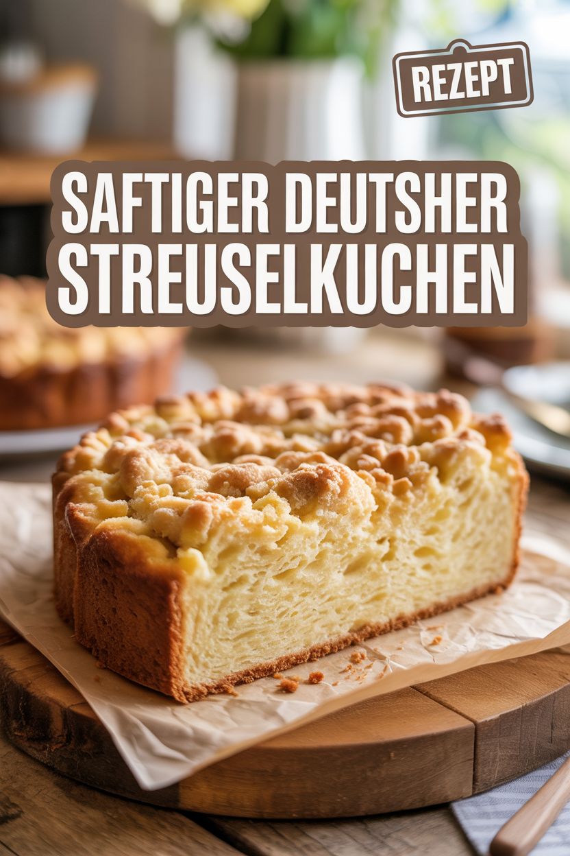 Klassischer Deutscher Streuselkuchen Pinterest Pin