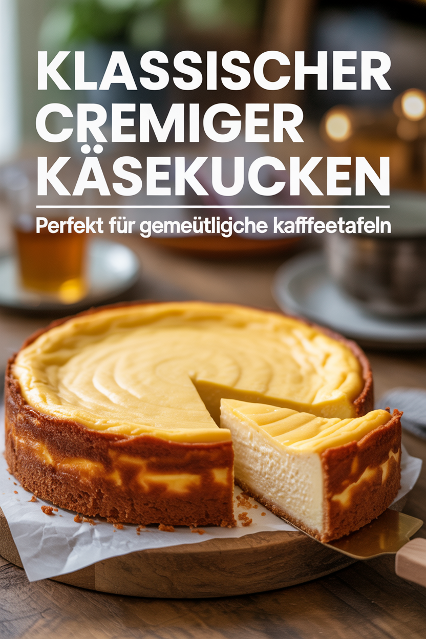 Klassischer Käsekuchen Pinterest Pin
