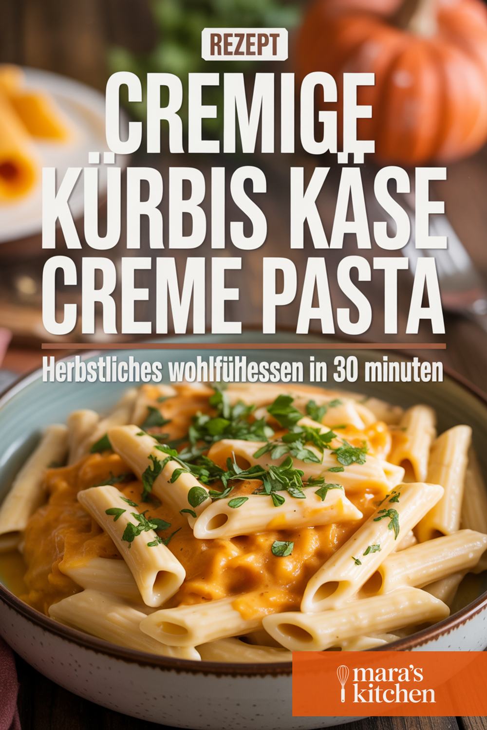 Kürbis Käse Creme Nudeln Pinterest Pin