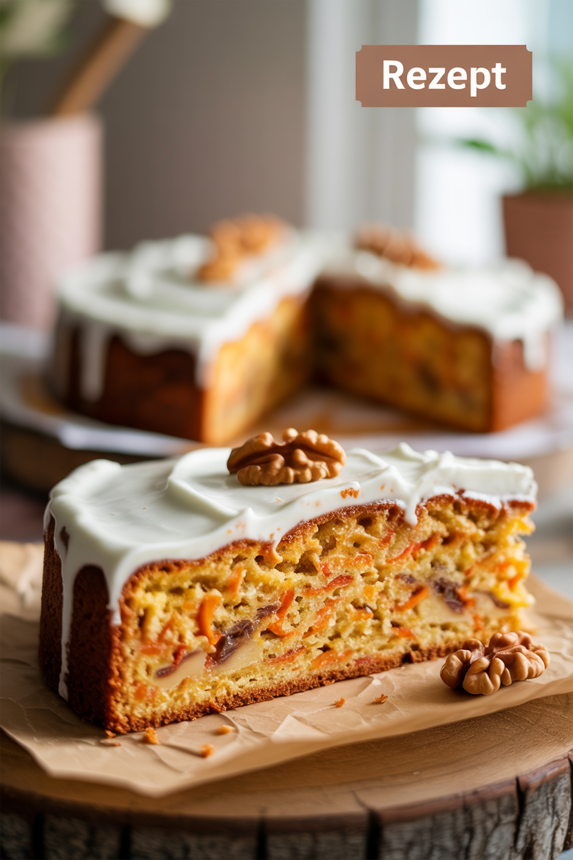 Rüblikuchen (Karottenkuchen) Pinterest Pin