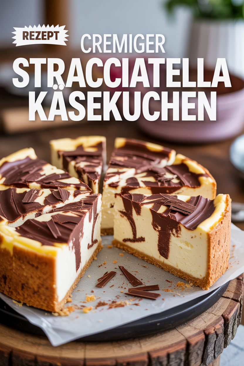 Stracciatella Käsekuchen Pinterest Pin